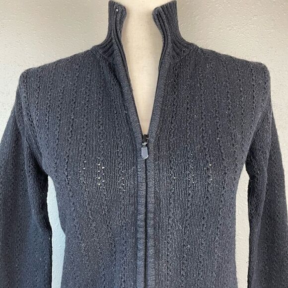 Covington Wool Blend Full Zip Sweater Jacket Size S EUC - Picture 4 of 7